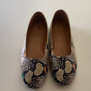 Madewell Snakeskin Pattern Flats